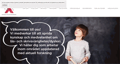 Desktop Screenshot of dyslexiforeningen.se